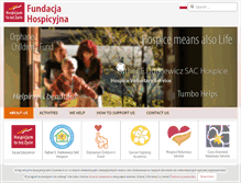 Tablet Screenshot of fundacjahospicyjna.pl